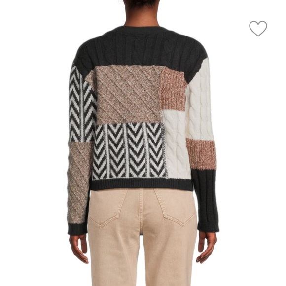 Multi-Knit Patchwork Cardigan - Picture 2 of 2